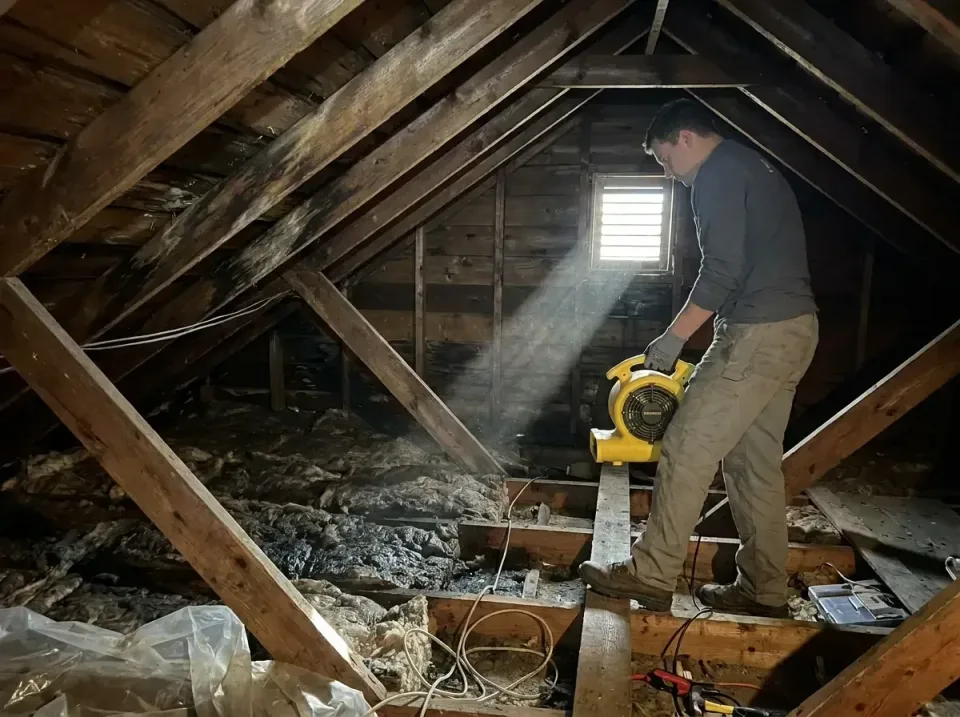 attic-water-damage-drying-proc-007 — frequently asked questions, Emergency Water Extraction & 24/7 Flood Response in Casselb…
